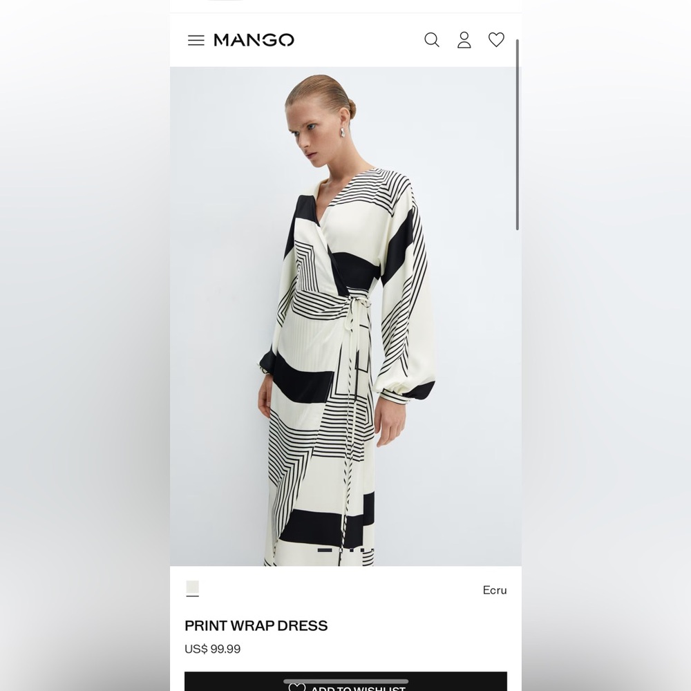 Black and White Geometric Patterned Dress
